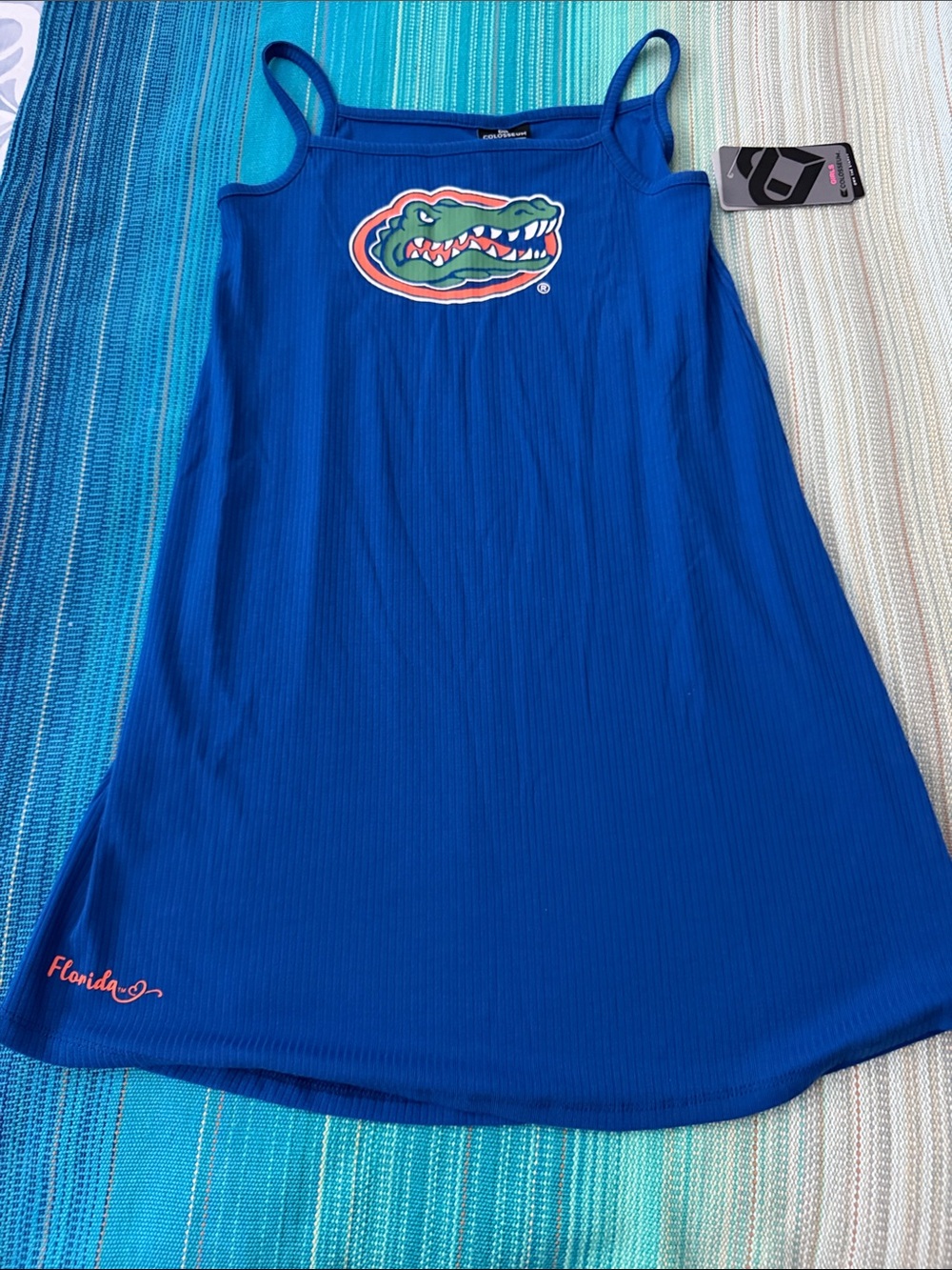 University of Florida Girls Youth Colosseum Royal Florida Gators Tank Dress